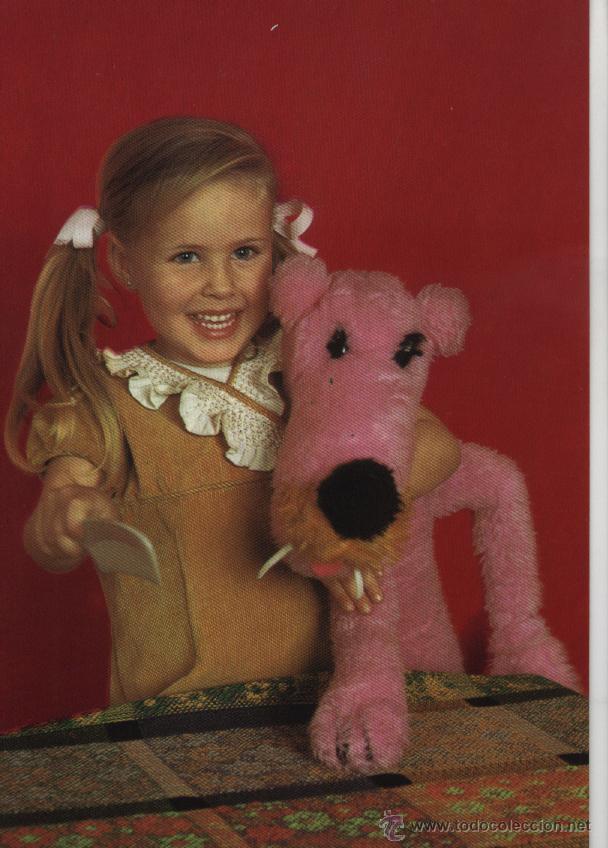 Postales: Postal ni&ntilde;a con pantera rosa - Foto 1