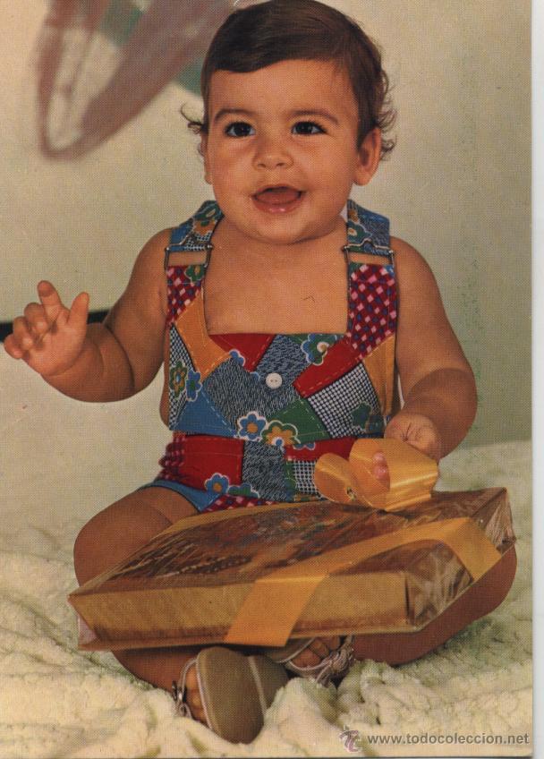 Postales: Postal beb&eacute; con regalo - Foto 1