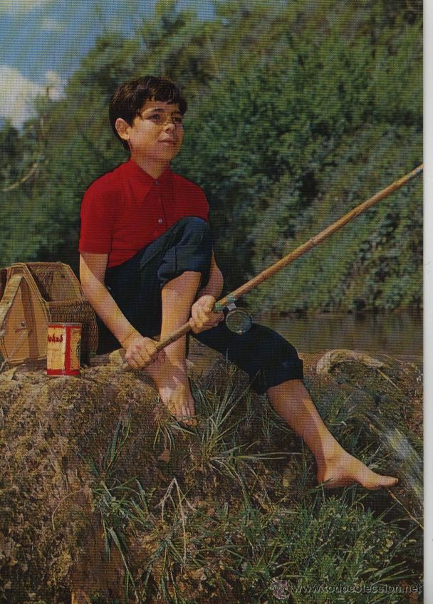 Postales: Postal ni&ntilde;o pescador - Foto 1