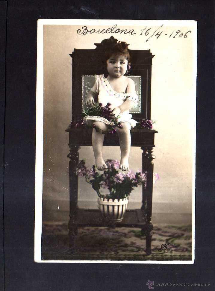 Postales: Postal ni&ntilde;a. Circulada 1906. - Foto 1