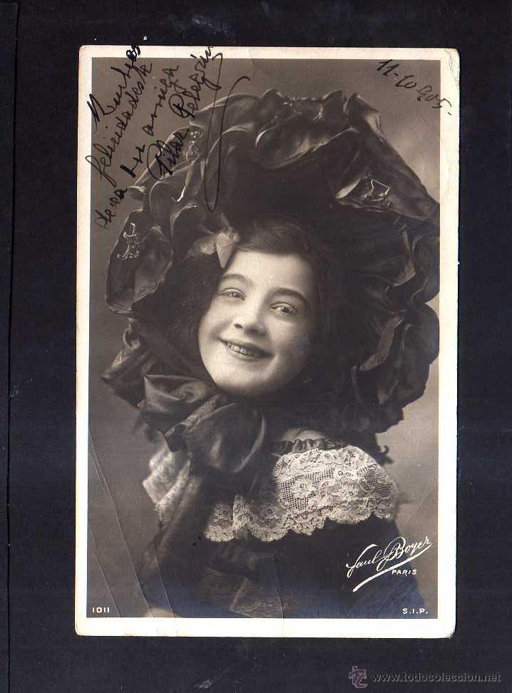 Postales: Postal ni&ntilde;a. Circulada 1905 - Foto 1