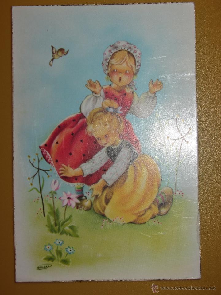 Postales: ANTIGUA TARJETA POSTAL NI&Ntilde;OS - Foto 1