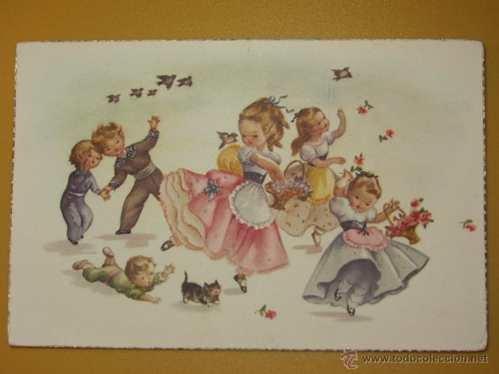Postales: ANTIGUA TARJETA POSTAL NI&Ntilde;OS - Foto 1