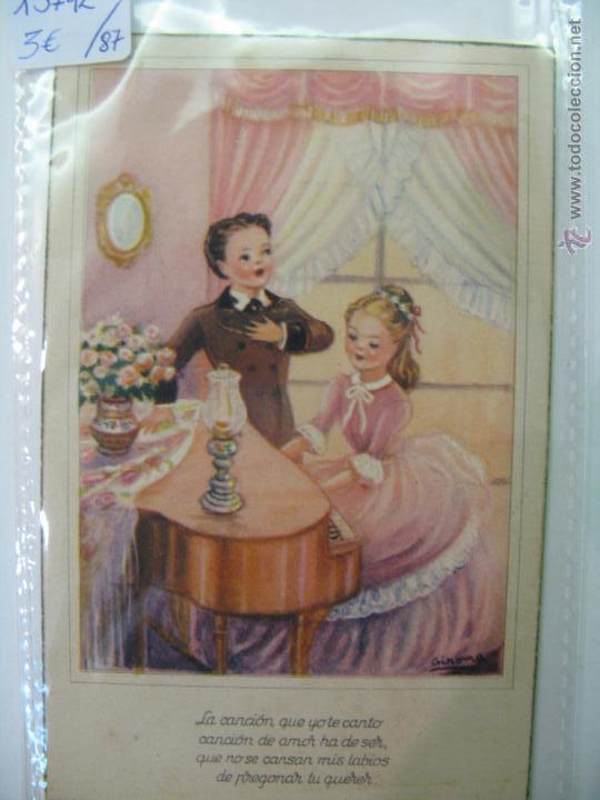 Postales: postal de refranero popular a&ntilde;o 1954 - Foto 1