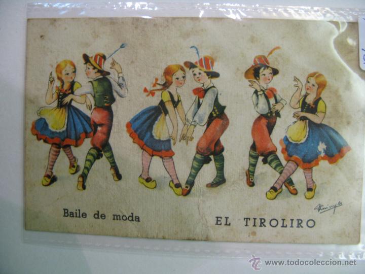 Postales: postal baile de moda el tiroliro del a&ntilde;o 1941 - Foto 1