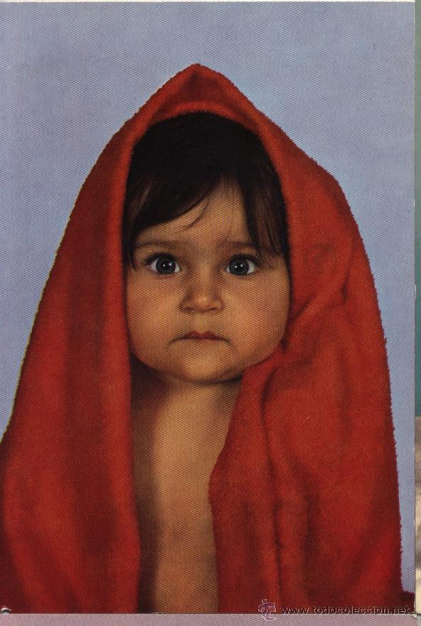 Postales: Postal ni&ntilde;o con toalla - Foto 1