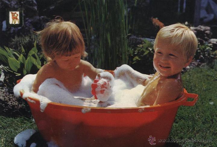 Postales: Postal ni&ntilde;os en barre&ntilde;o - Foto 1