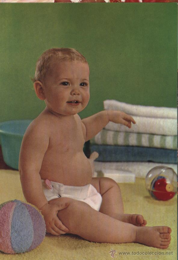 Postales: Postal beb&eacute; rubio con pelota - Foto 1