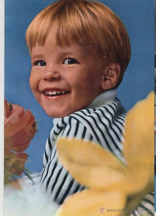 Postales: Postal ni&ntilde;o rubio simp&aacute;tico - Foto 1