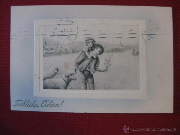 Postales: POSTAL NI&Ntilde;OS CON OVEJAS - Foto 1