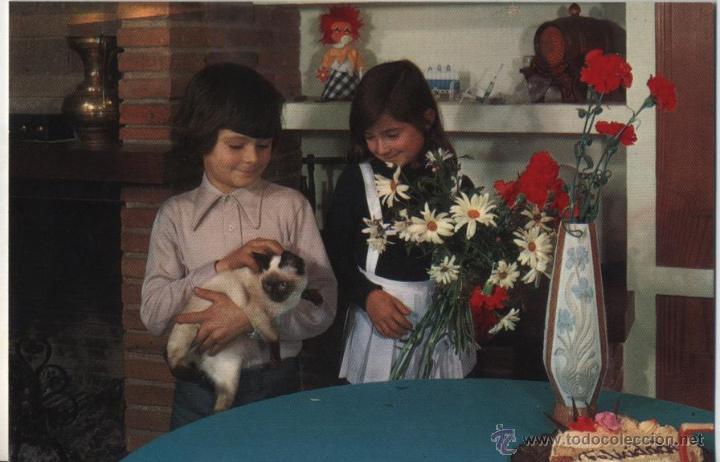 Postales: Postal ni&ntilde;os con perrito - Foto 1