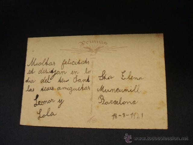 Postales: POSTAL ANTIGUA - PRIMUS - FECHADA EN 1929 - - Foto 2