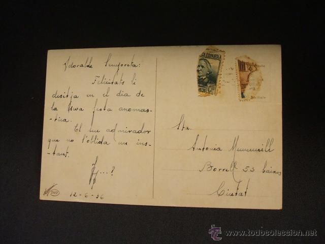 Postales: POSTAL ANTIGUA - FECHADA EN 1936 - Foto 2