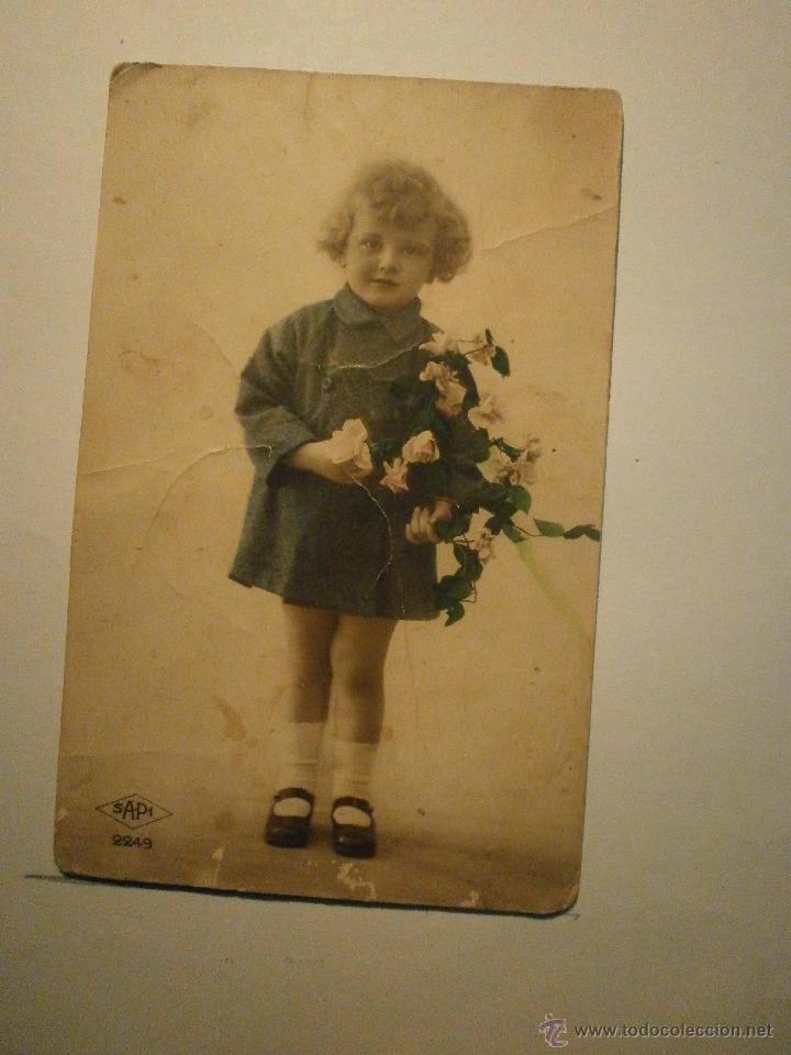 Postales: POSTAL NI&Ntilde;A . SAPI ESCRITA - Foto 1