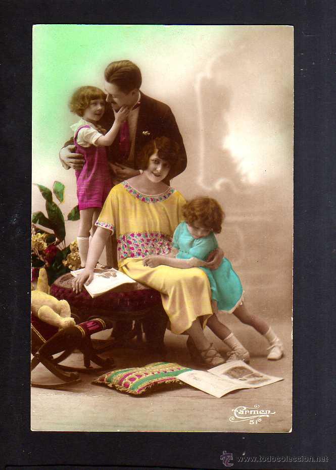 Postales: Postal familiar. Circulada. - Foto 1