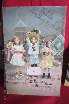 Postales: ANTIGUA POSTAL DE NI&Ntilde;OS - Foto 1