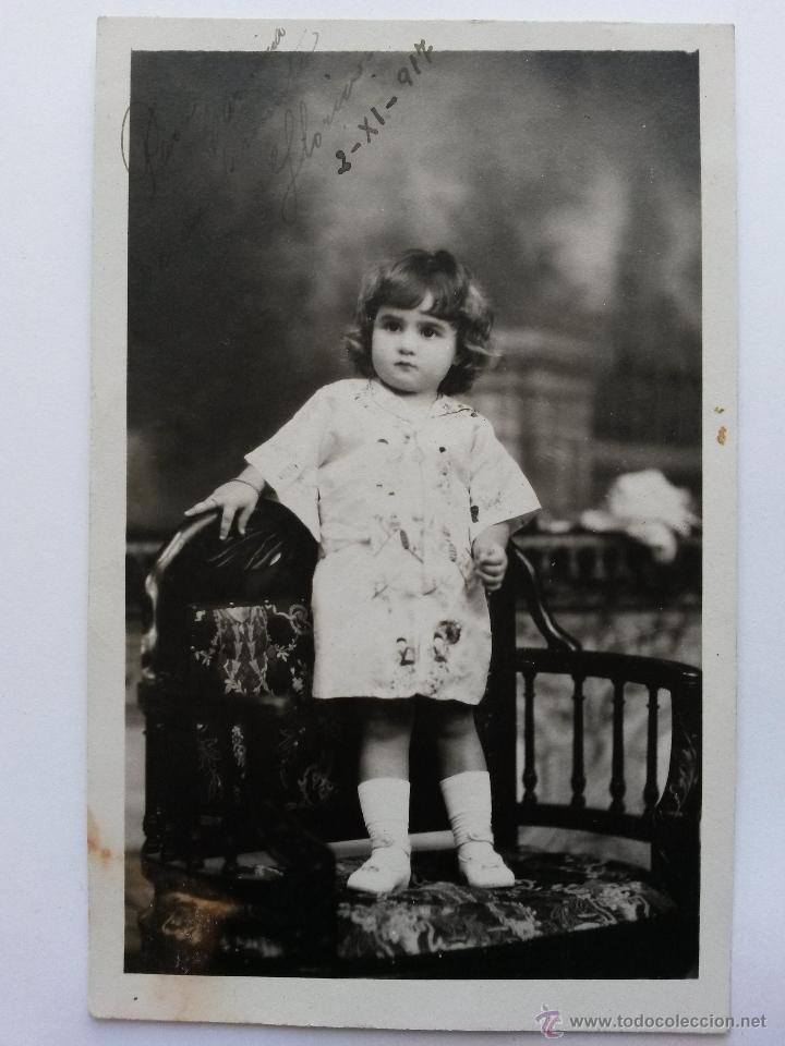 Postales: Postal de 1917  de ni&ntilde;a - Foto 1