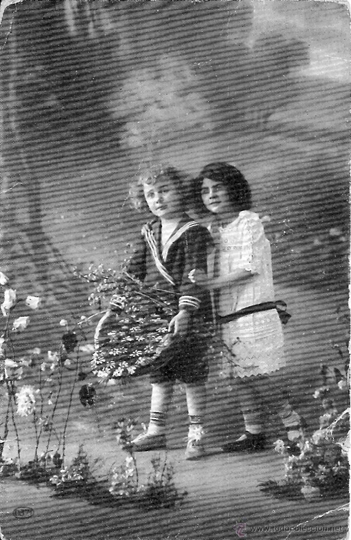 Postales: POSTAL CIRCULADA EN 1917 CON SELLO Y MATASELLOS - Foto 1