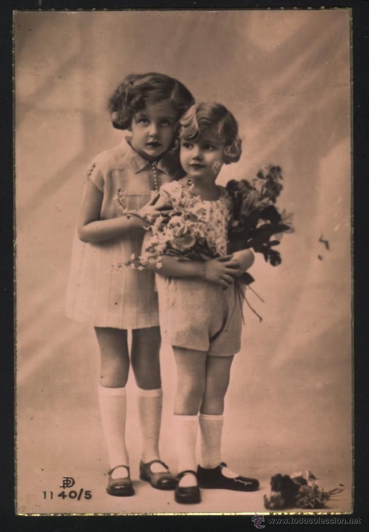 Postales: A-1694- ANTIGUA POSTAL CON NI&Ntilde;AS - Foto 1