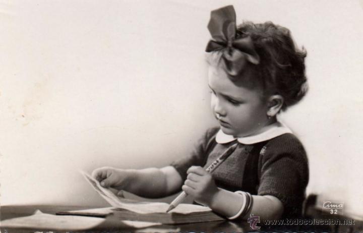Postales: SEVILLA, POSTAL NI&Ntilde;A ESCRIBIENDO - Foto 1