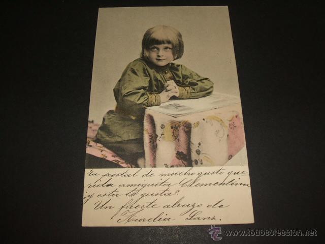 Postales: NI&Ntilde;O ANTIGUA POSTAL - Foto 1