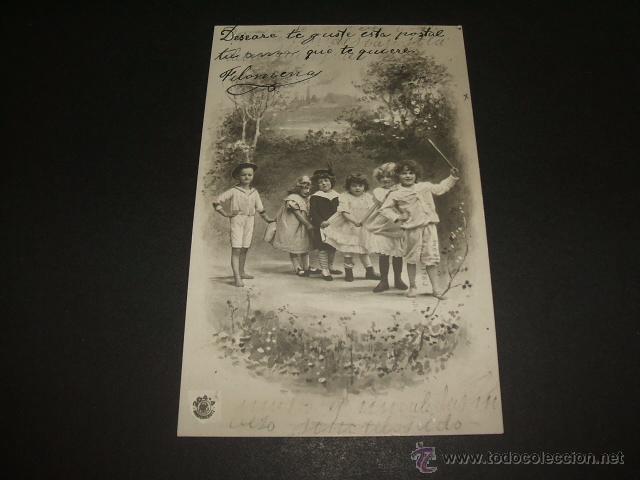 Postales: NI&Ntilde;OS ANTIGUA POSTAL - Foto 1