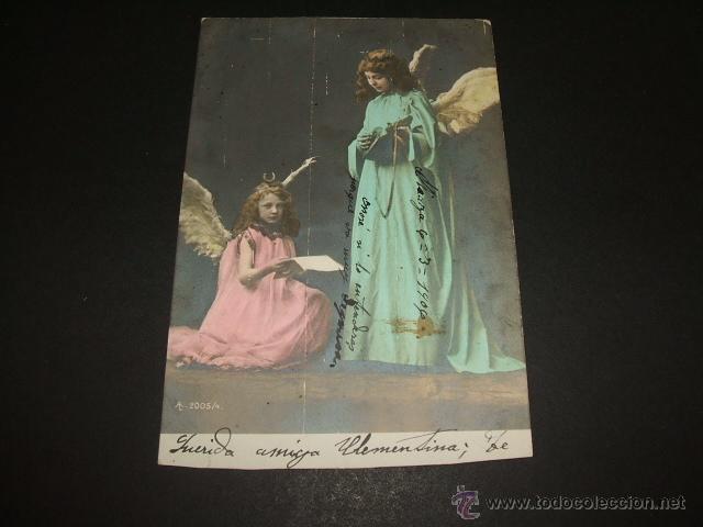 Postales: ANGELES ANTIGUA POSTAL - Foto 1