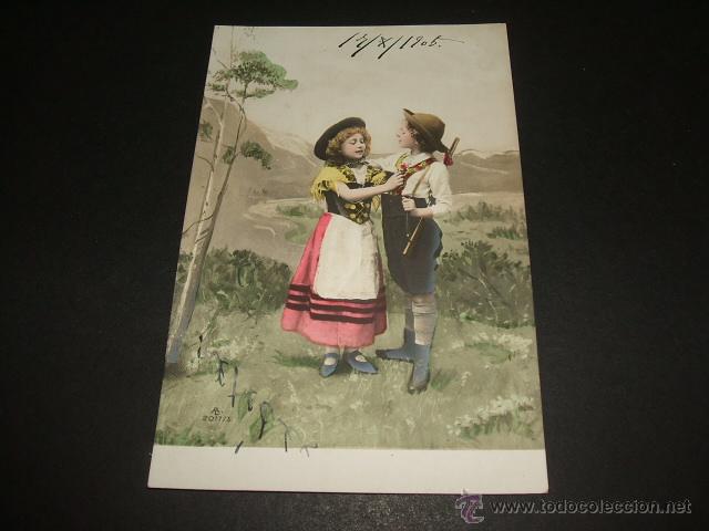 Postales: NI&Ntilde;OS EN EL CAMPO POSTAL ANTIGUA - Foto 1