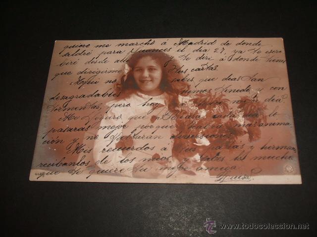 Postales: NI&Ntilde;ACON FLORES POSTAL ANTIGUA - Foto 1