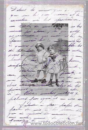Postales: TARJETA POSTAL DE NI&Ntilde;OS CON ARO. - Foto 1
