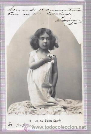 Postales: TARJETA POSTAL DE NI&Ntilde;A REZANDO. - Foto 1