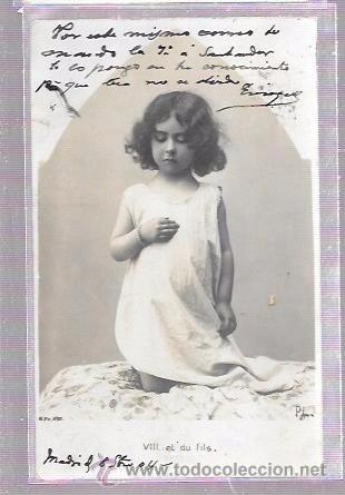 Postales: TARJETA POSTAL DE NI&Ntilde;A REZANDO. - Foto 1
