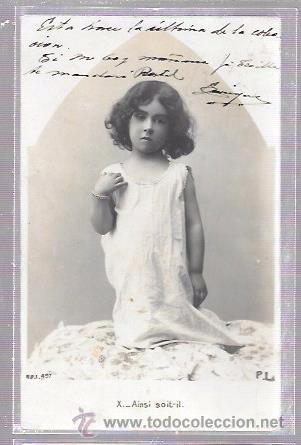 Postales: TARJETA POSTAL DE NI&Ntilde;A REZANDO. - Foto 1