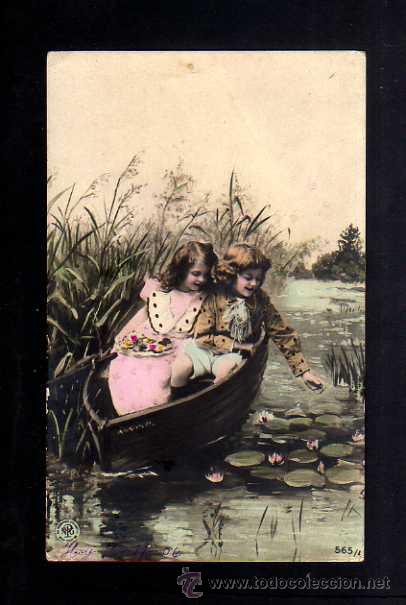 Postales: Tarjeta postal. NI&ntilde;os. Circulada. - Foto 1