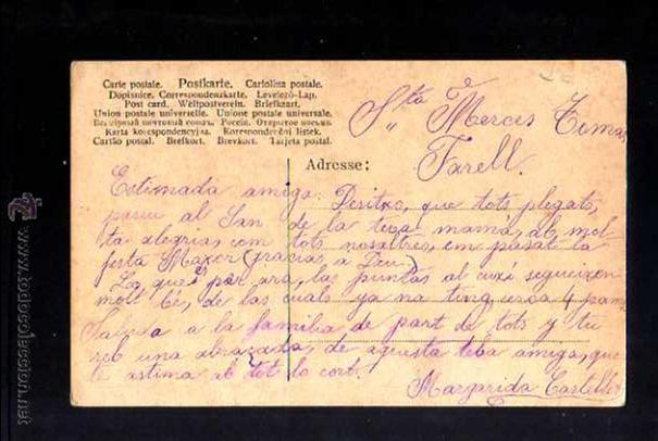 Postales: Tarjeta postal. NI&ntilde;os. Circulada. - Foto 2