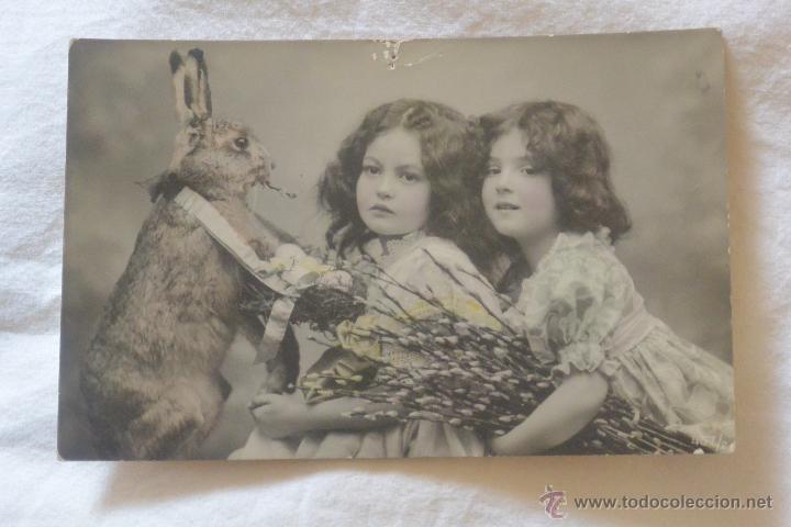 Postales: ANTIGUA TARJETA POSTA NI&Ntilde;AS - Foto 1
