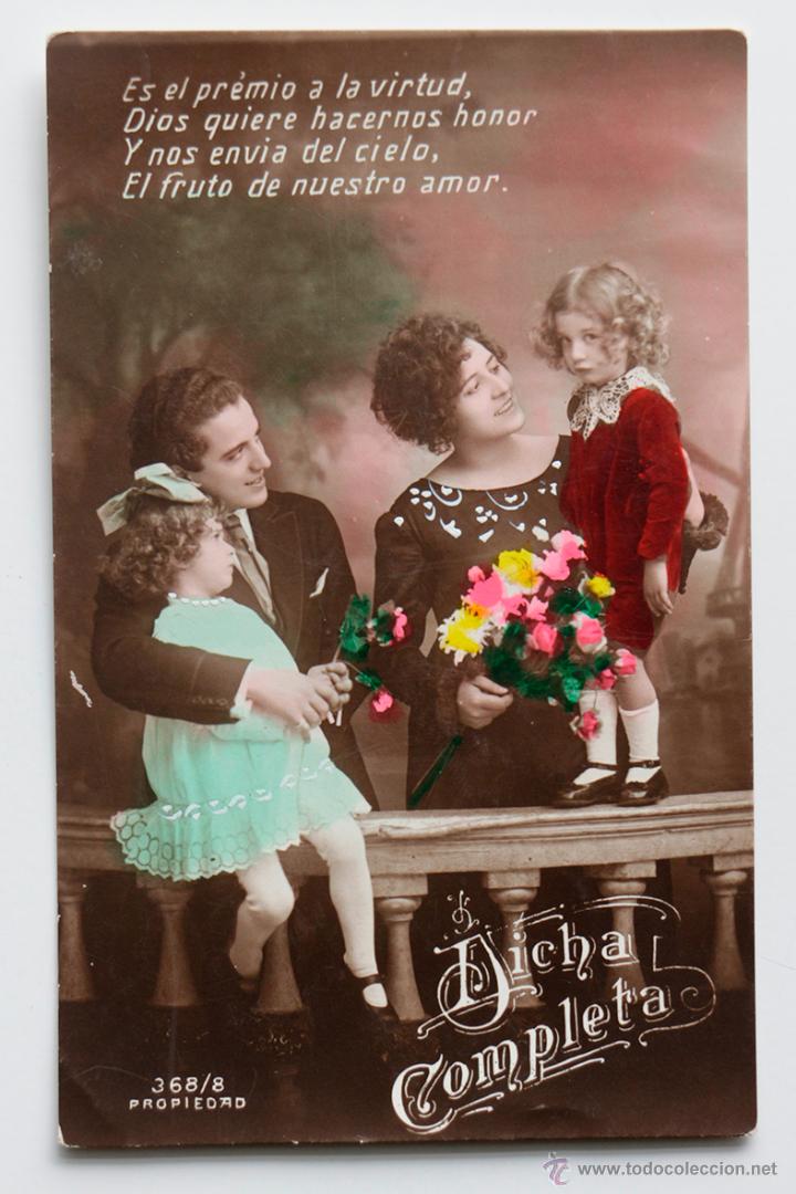 Postales: Postal coloreada. Dicha completa.. 1923 - Foto 1