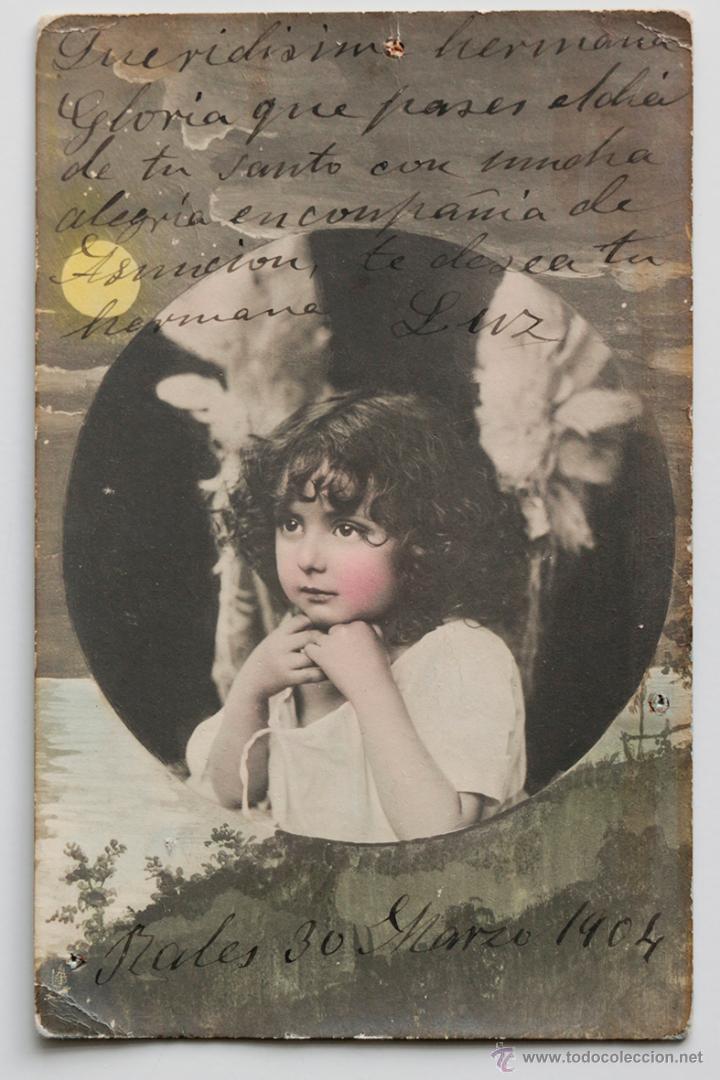 Postales: Postal coloreada. Circulada, 1904 - Foto 1