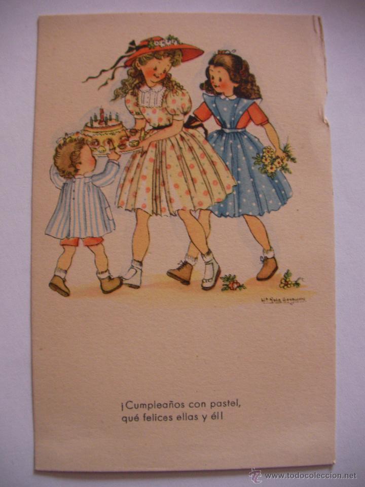 Postales: ANTIGUA POSTAL DIBUJADA Y COLOREADA ORIGINAL - ENVIO GRATIS A ESPA&Ntilde;A - Foto 1