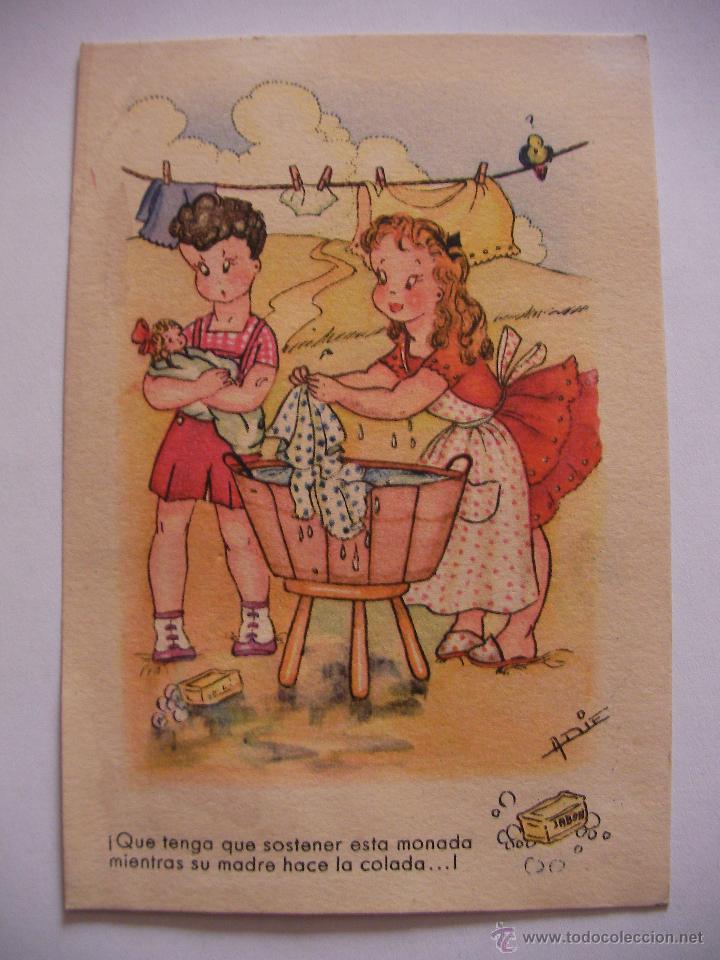 Postkarten: ANTIGUA POSTAL DIBUJADA Y COLOREADA ORIGINAL - ENVIO GRATIS A ESPA&Ntilde;A