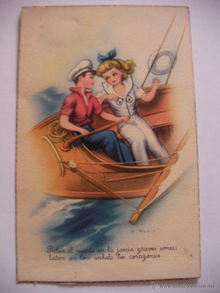 Postkarten: ANTIGUA POSTAL DIBUJADA Y COLOREADA ORIGINAL - ENVIO GRATIS A ESPA&Ntilde;A