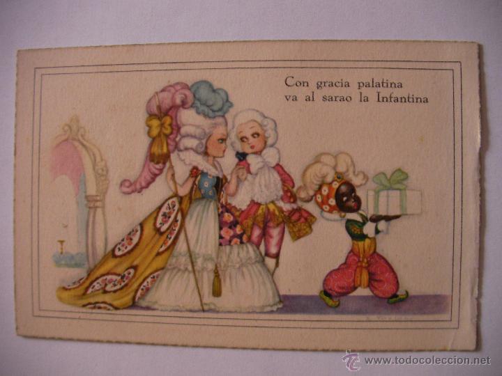 Postales: ANTIGUA POSTAL DIBUJADA Y COLOREADA ORIGINAL - ENVIO GRATIS A ESPA&Ntilde;A - Foto 1
