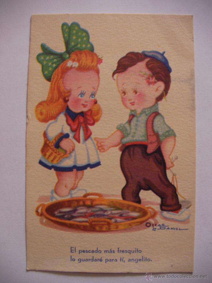 Postkarten: ANTIGUA POSTAL DIBUJADA Y COLOREADA ORIGINAL - ENVIO GRATIS A ESPA&Ntilde;A