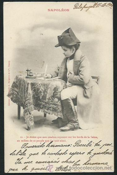 Postales: Postal infantil. Napoleon. 1909. - Foto 1