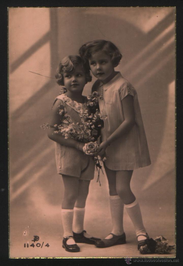 Postales: A-2473- ANTIGUA POSTAL CON NI&Ntilde;AS - Foto 1