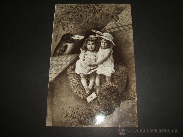 Postales: NI&Ntilde;OS EN NIDO POSTAL - Foto 1