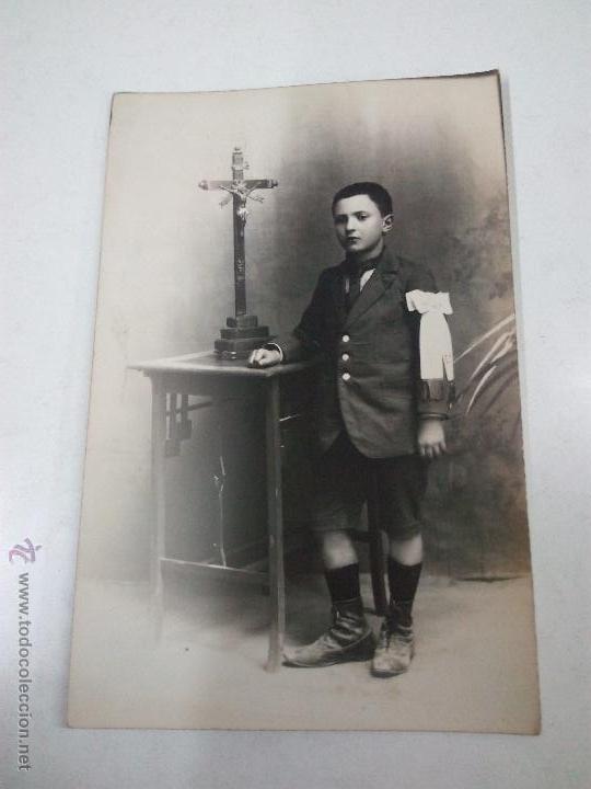 Postales: POSTAL ANTIGUA . NI&Ntilde;O DE COMUNION - Foto 1