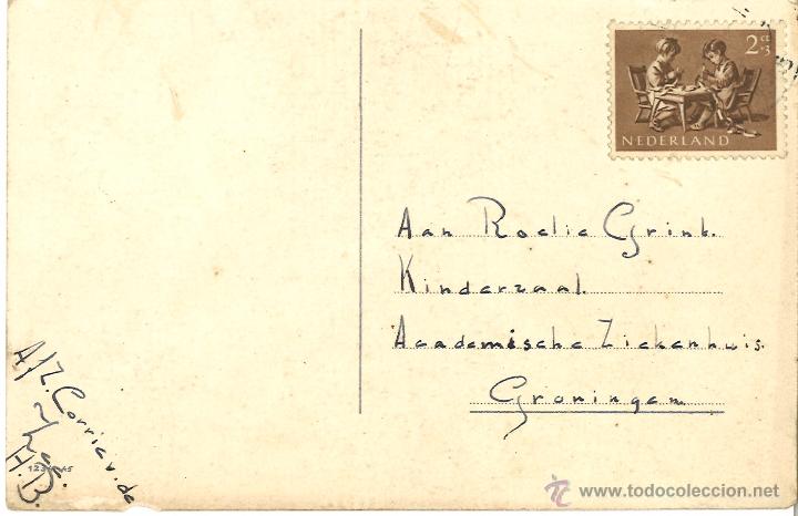 Postales: POSTAL CIRCULADA - 1955 - NI&Ntilde;OS - PERRO - Foto 2