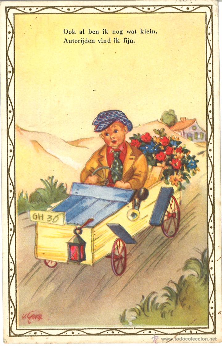 Postales: POSTAL CIRCULADA - 1955 - NI&Ntilde;OS - Foto 1