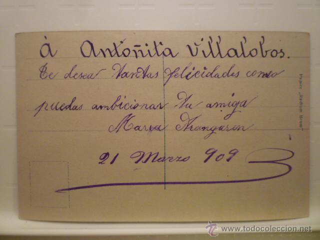 Postales: POSTAL COLOREADA ED. PH 4858.2. ESCRITA 1909. - Foto 2